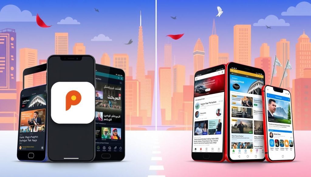 compare pashto news apps